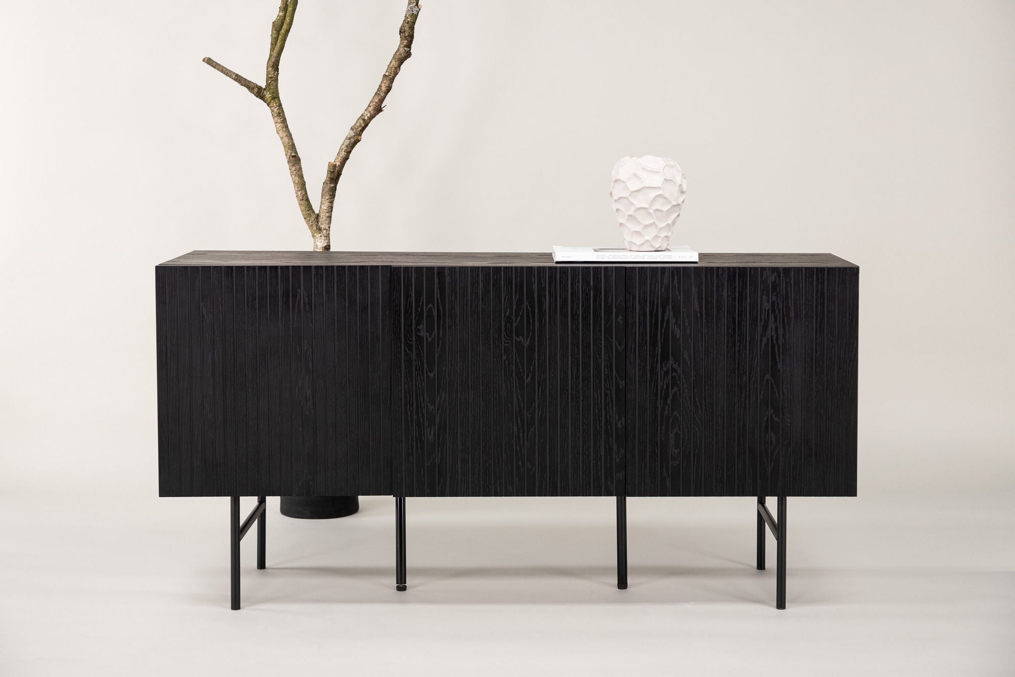 Sideboard Björkön 150cm - Schwarz-Sideboards-Vind-le canapé