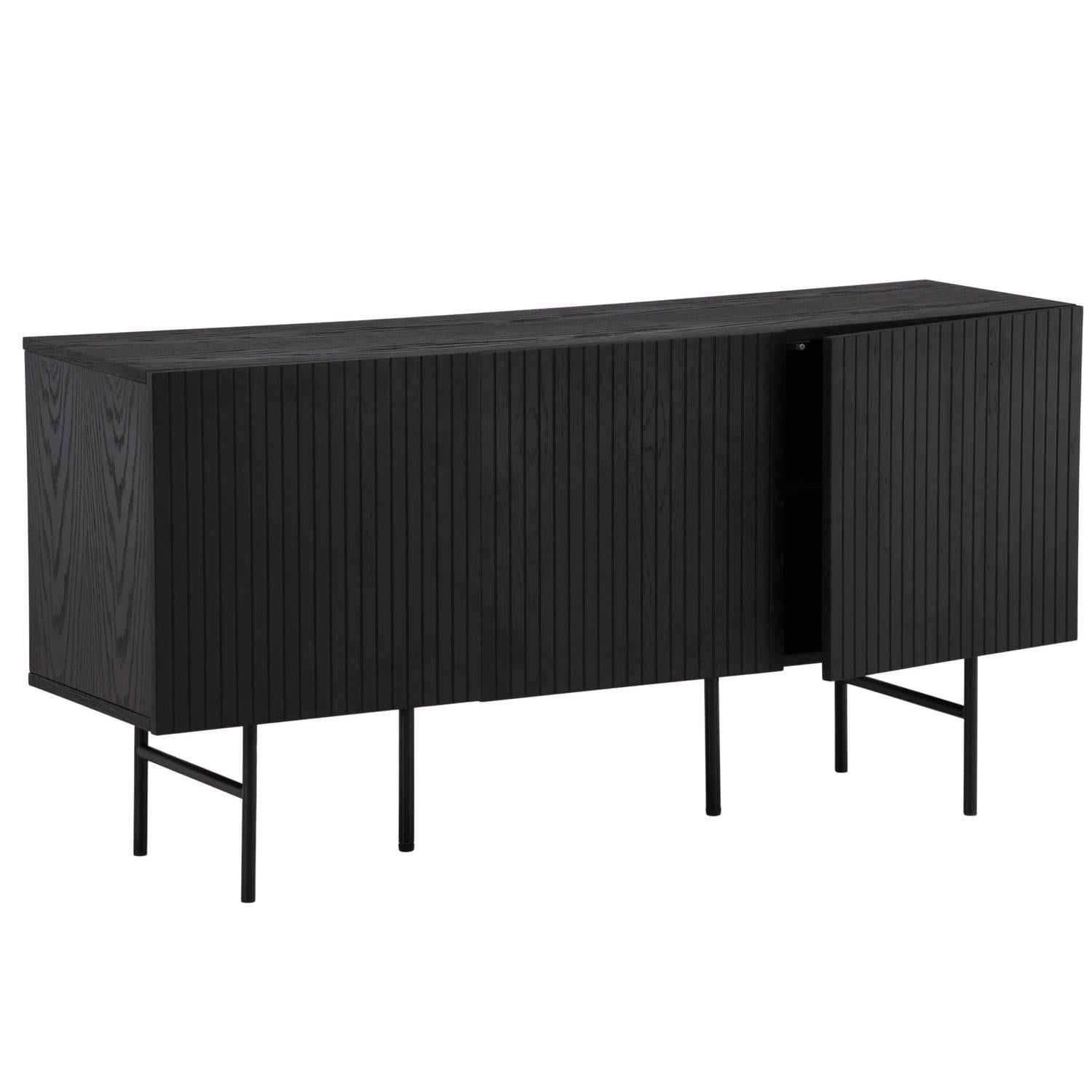 Sideboard Björkön 150cm - Schwarz-Vind-le canapé
