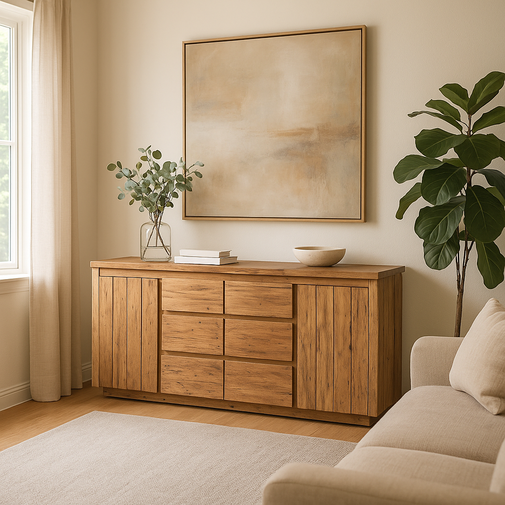 Sideboard Bridge 200cm - Hellbraun-Sideboards-Benoa-le canapé