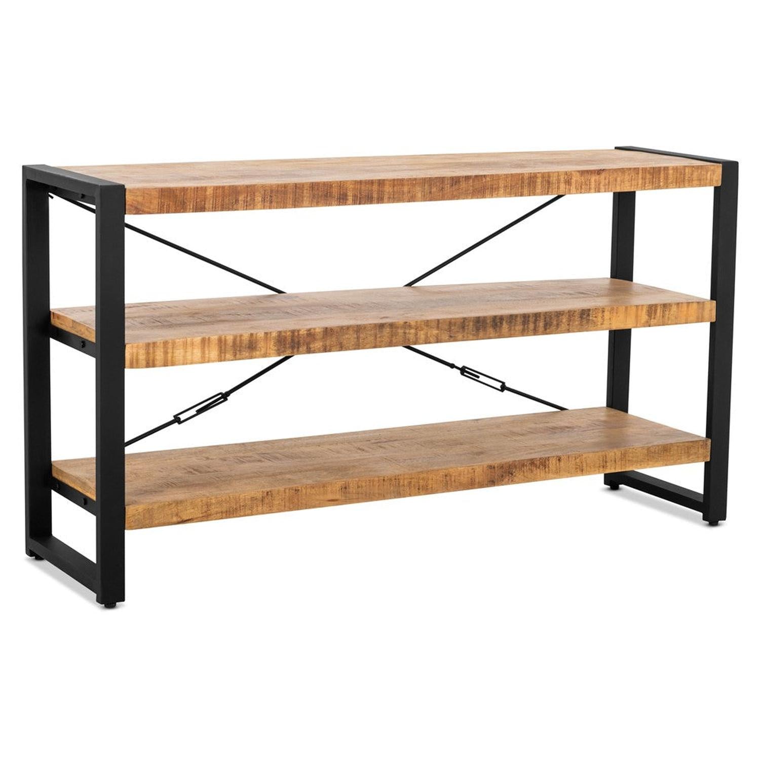 Sideboard Britt 150cm aus Mangoholz - Braun-Sideboards-Benoa-le canapé