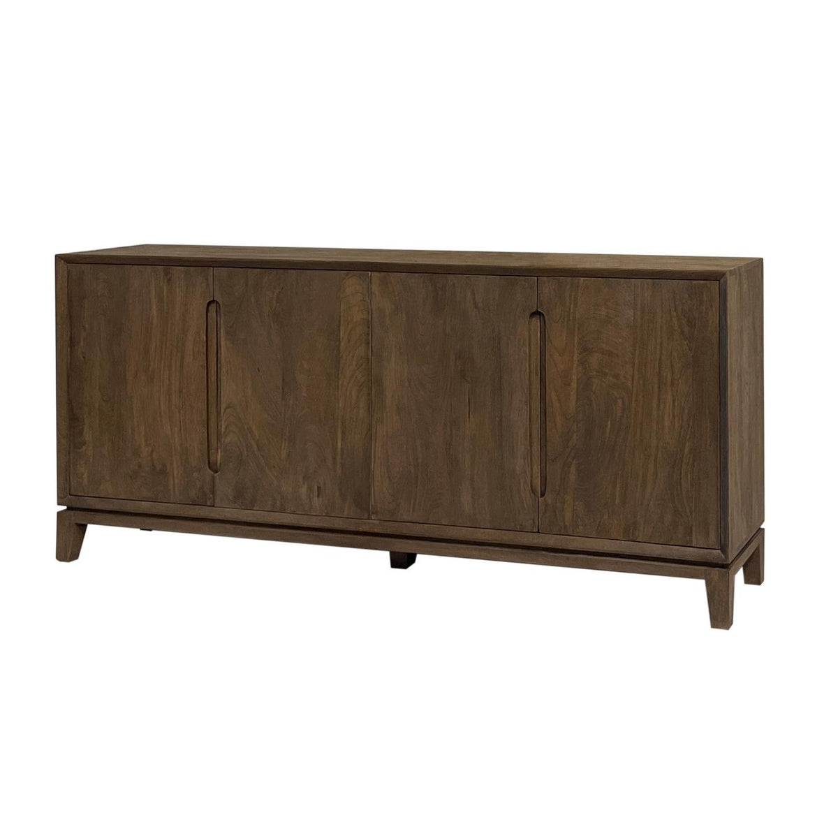 Sideboard Cortez aus Mangoholz 190cm - Dunkelbraun-Sideboards-Livingfurn-le canapé