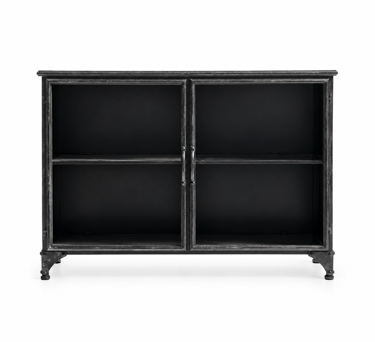 Sideboard Downtown 104cm aus Metall - Schwarz-Sideboards-Nordal A/S-le canapé
