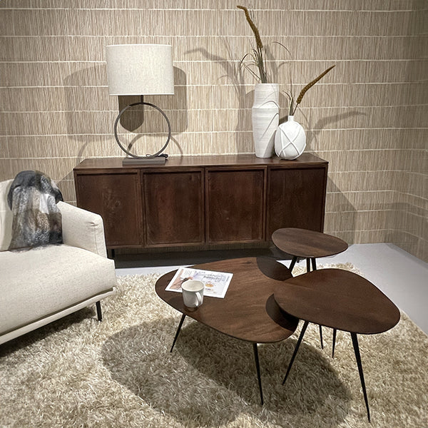 Sideboard Elan aus Mangoholz 180cm - Braun-Sideboards-Livingfurn-le canapé