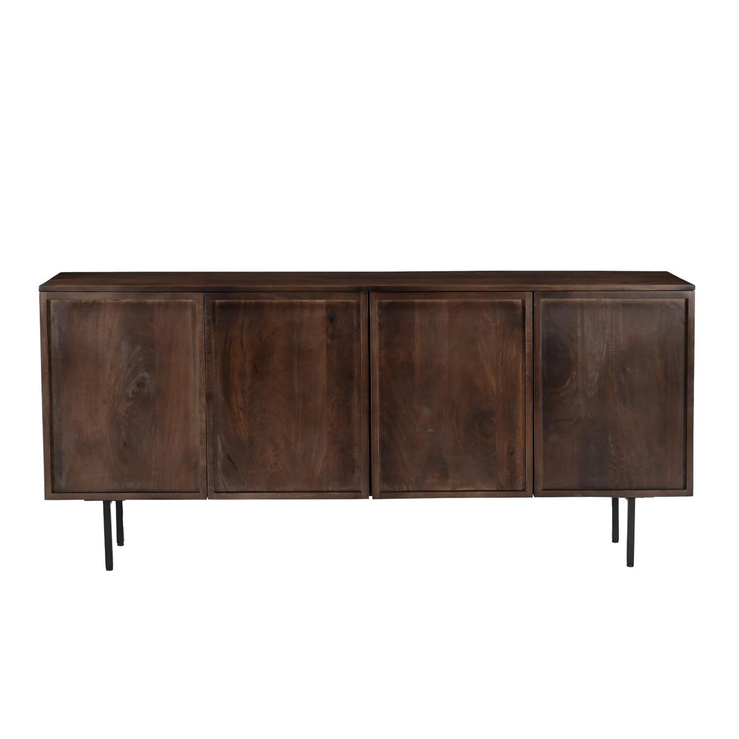 Sideboard Elan aus Mangoholz 180cm - Braun-Sideboards-Livingfurn-le canapé