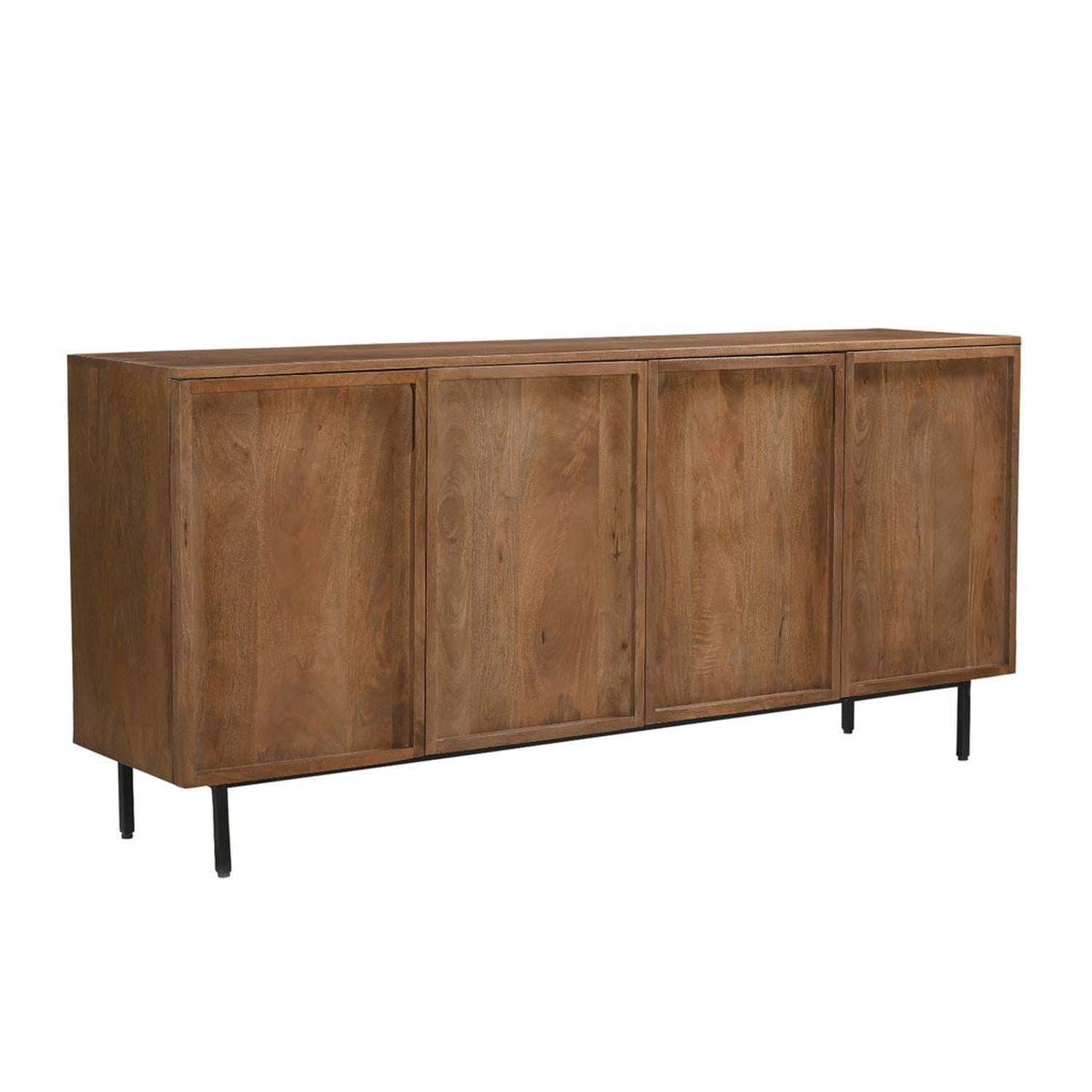 Sideboard Elan aus Mangoholz 180cm - Hellbraun-Sideboards-Livingfurn-le canapé