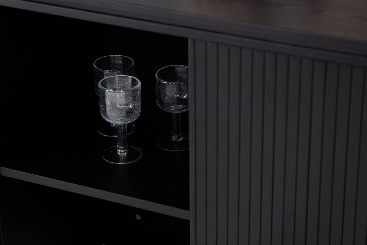 Sideboard Fjällbacka 160cm - Schwarz-Sideboards-Vind-le canapé