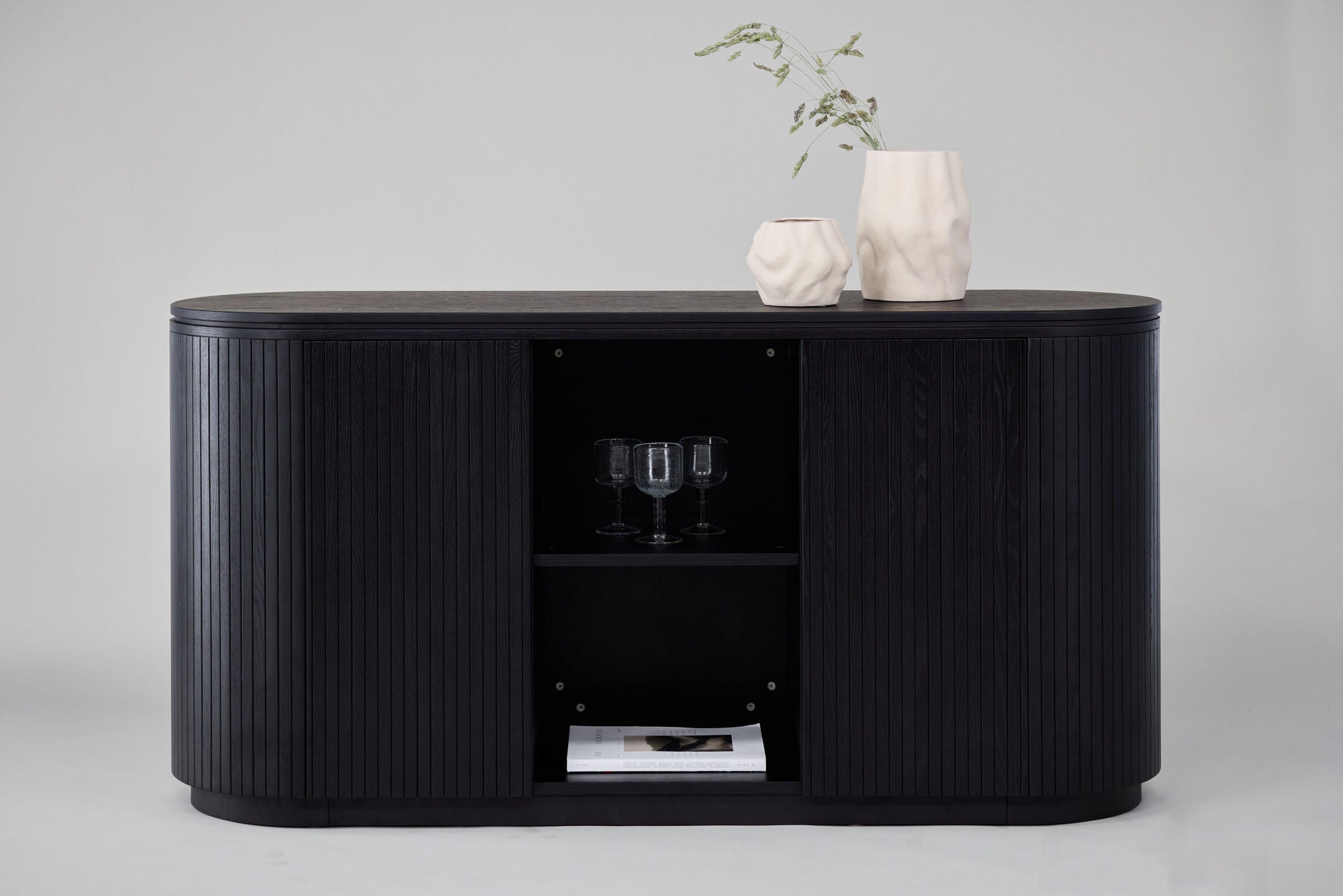 Sideboard Fjällbacka 160x80cm - Schwarz-Sideboards-Vind-le canapé