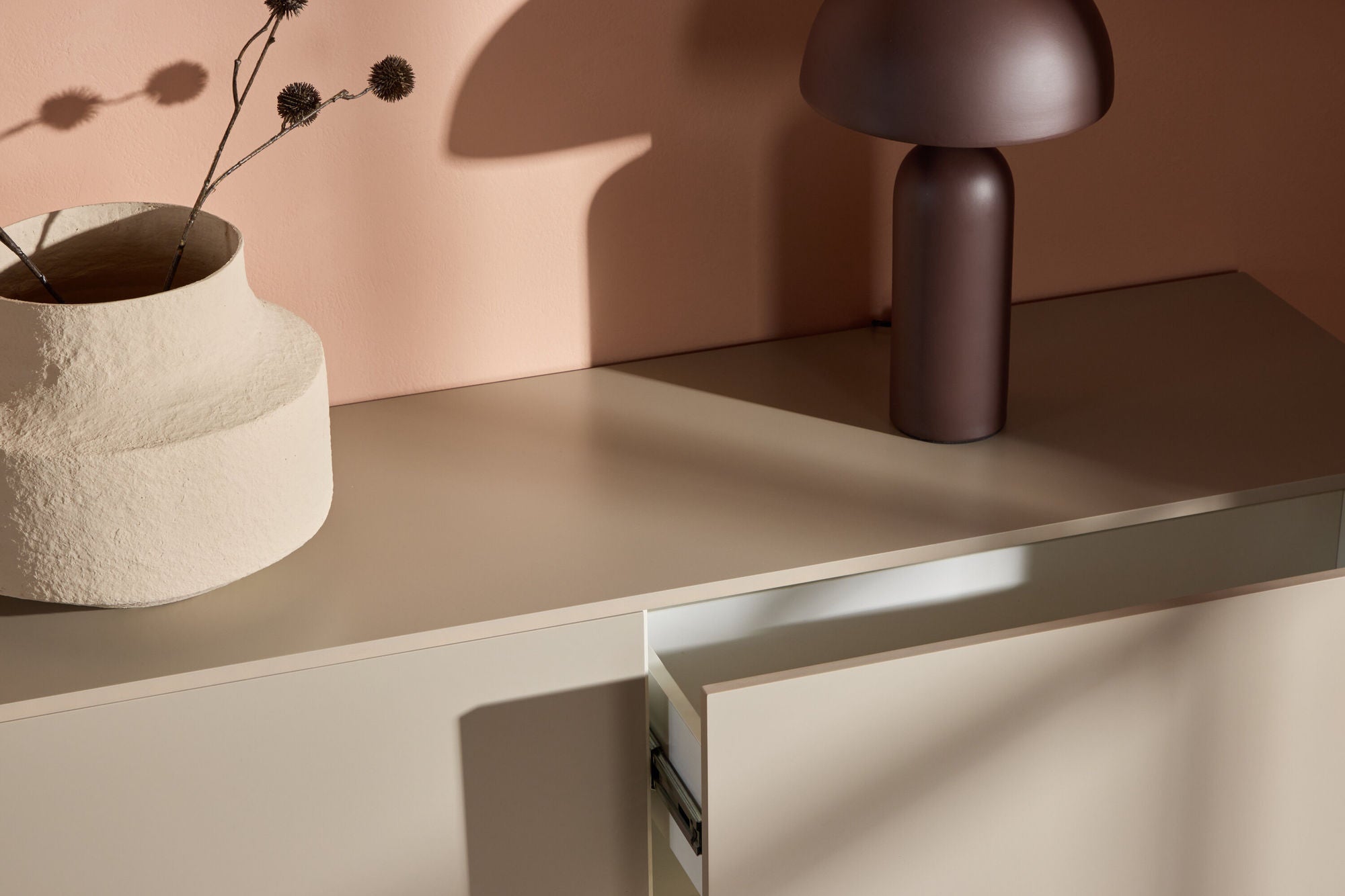 Sideboard Frihamn 160cm - Beige-Sideboards-Venture Home-le canapé