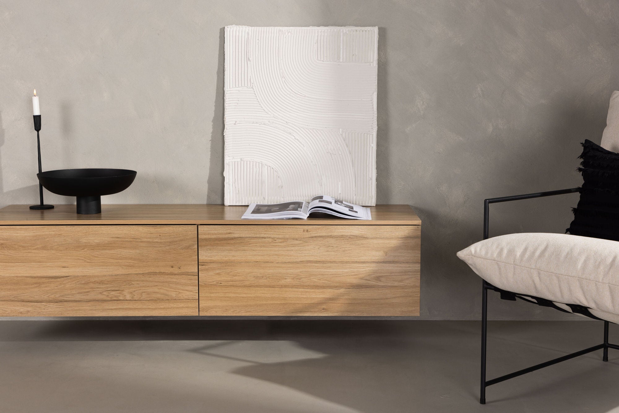 Sideboard Frihamn 160cm - Eiche Dekor-Sideboards-Venture Home-le canapé