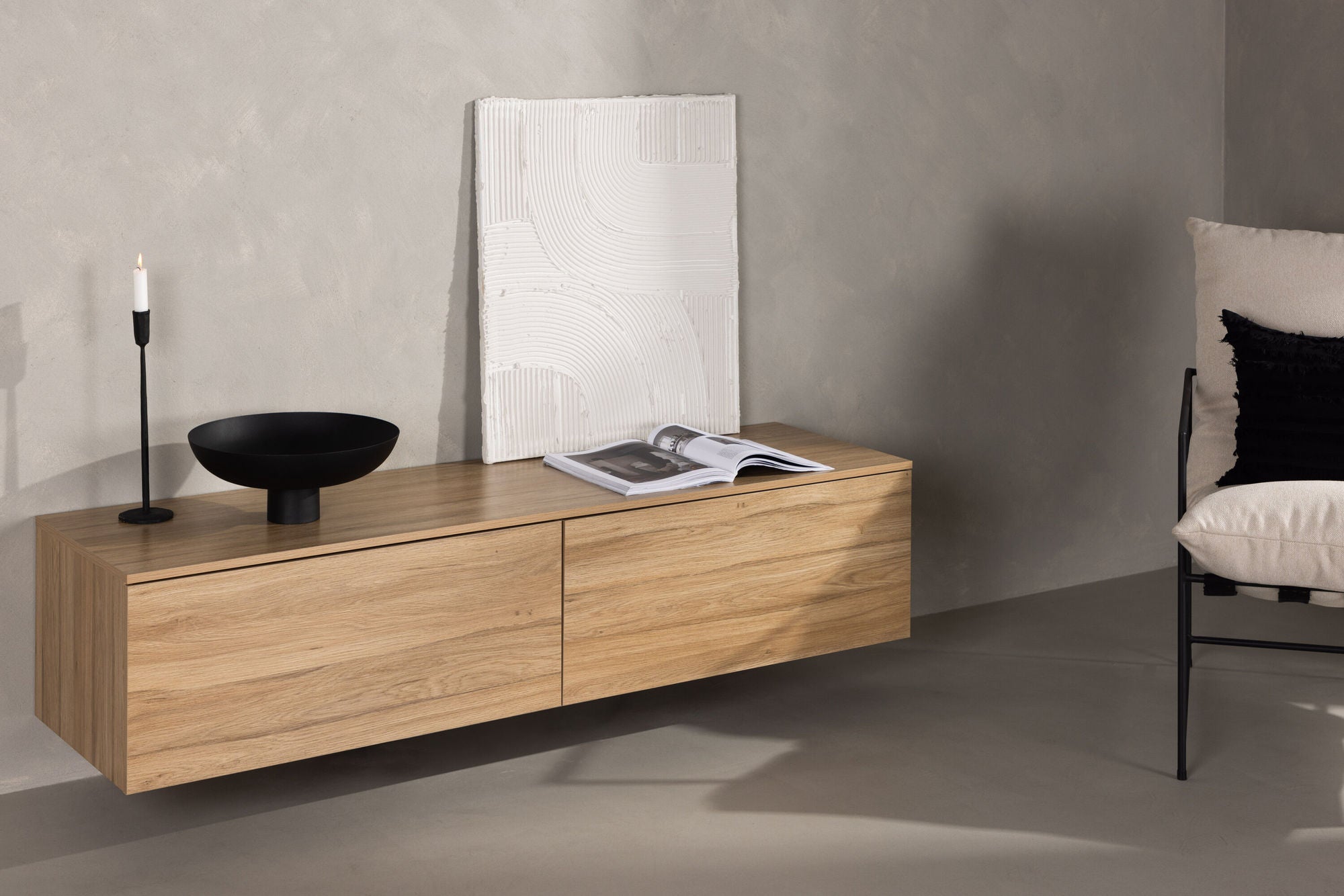 Sideboard Frihamn 160cm - Eiche Dekor-Sideboards-Venture Home-le canapé