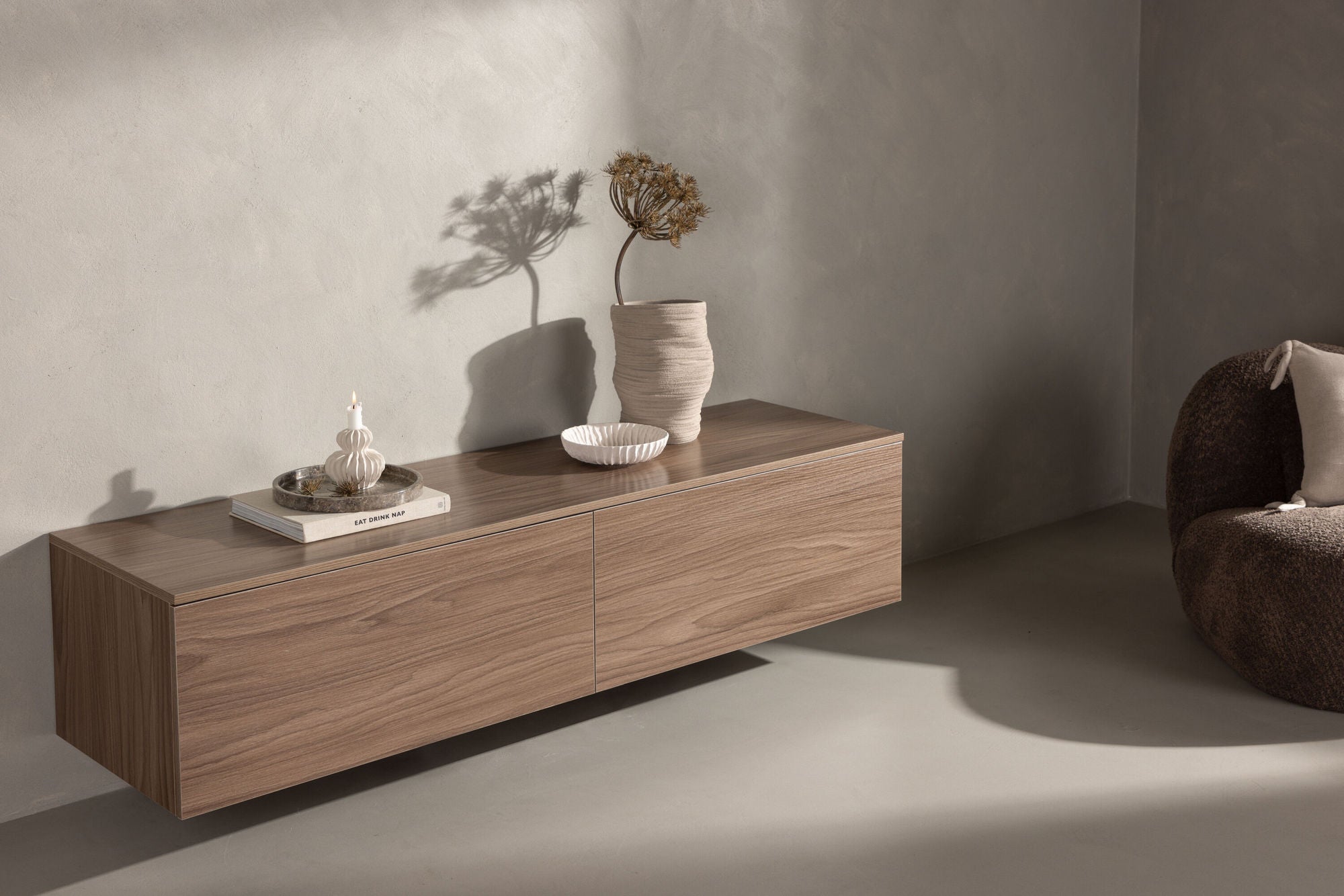 Sideboard Frihamn 160cm - Walnuss-Sideboards-Venture Home-le canapé