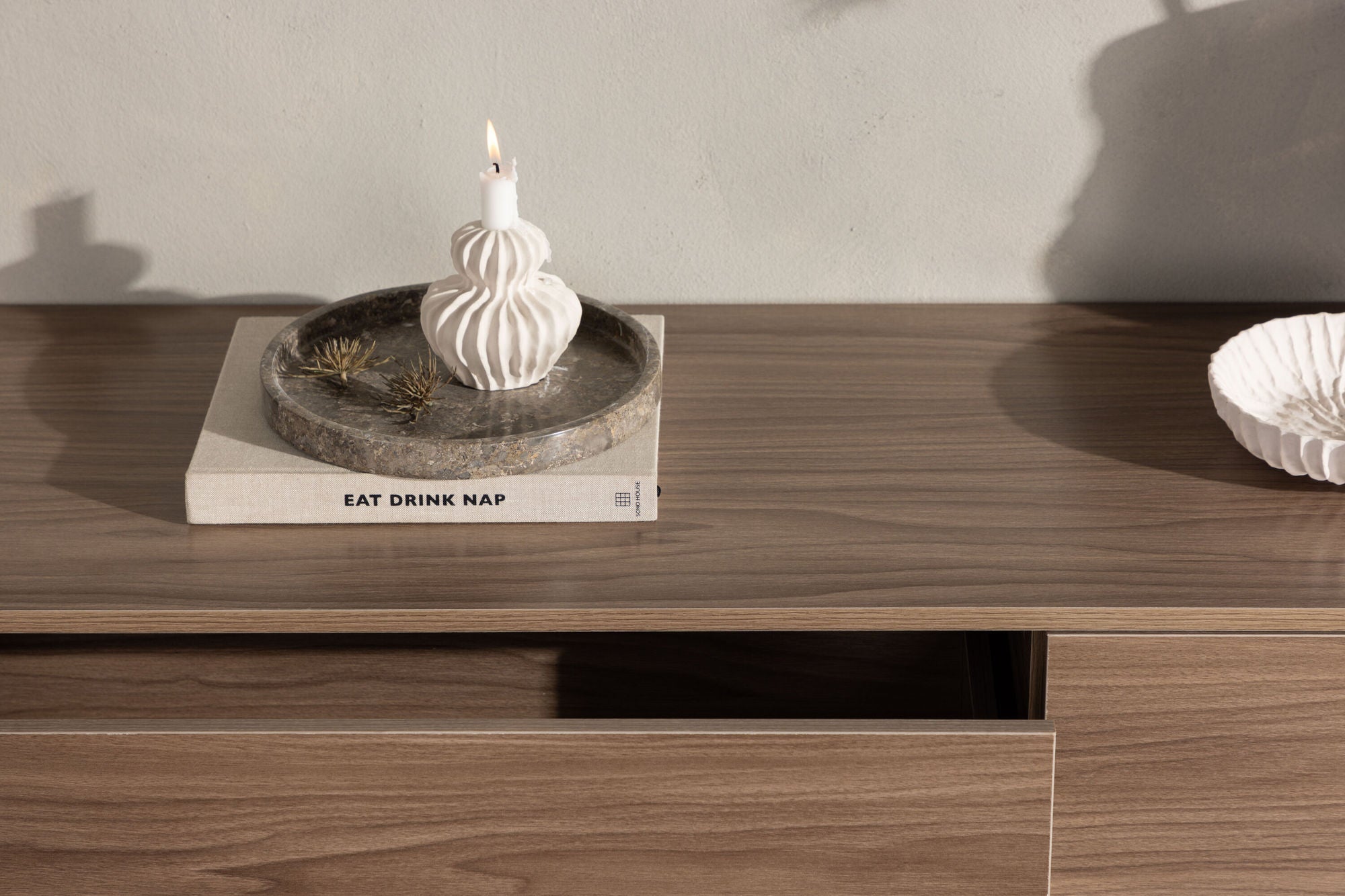 Sideboard Frihamn 160cm - Walnuss-Sideboards-Venture Home-le canapé