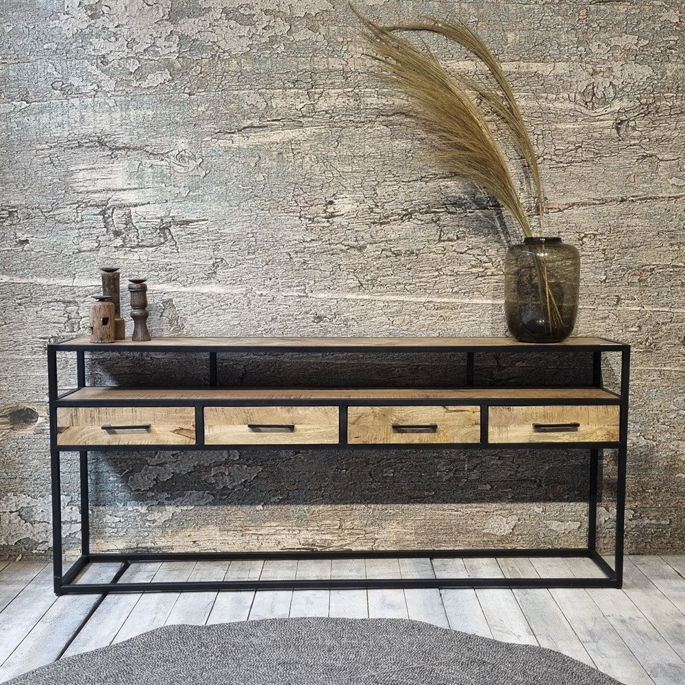 Sideboard Jax aus Mangoholz 180cm - Hellbraun-Sideboards-Benoa-le canapé