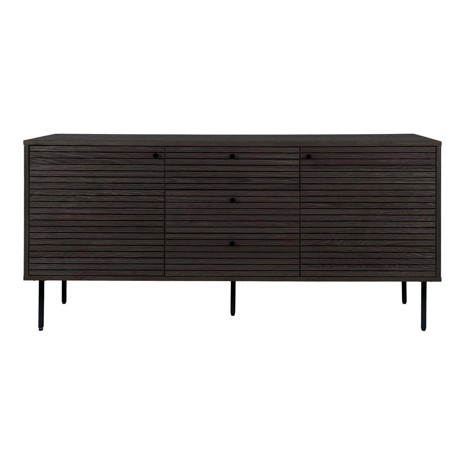 Sideboard Kyoto 150cm mit Schubladen mittig - Smoked (Dunkelbraun)-Sideboards-House Nordic-le canapé