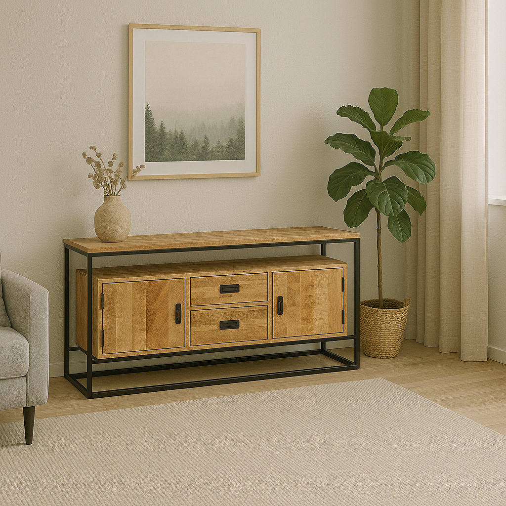 Sideboard Len 160x80cm - Natur-Sideboards-Benoa-le canapé