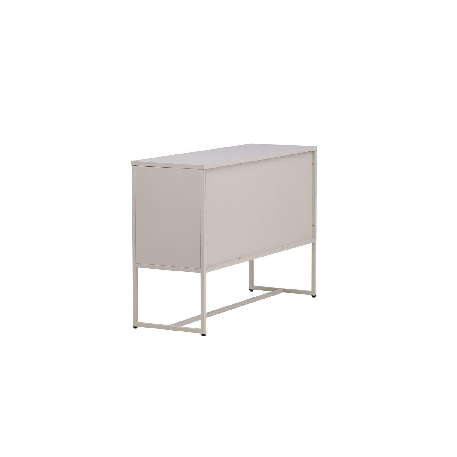 Sideboard Malla aus Metall 120cm - Beige-Sideboards-Venture Home-le canapé