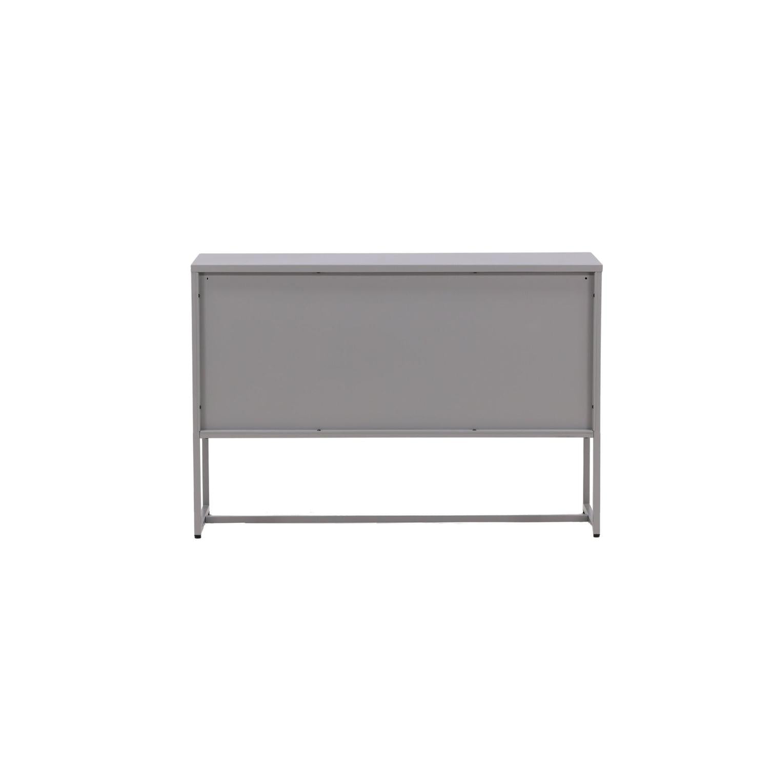 Sideboard Malla aus Metall 120cm - Hellgrau-Sideboards-Venture Home-le canapé