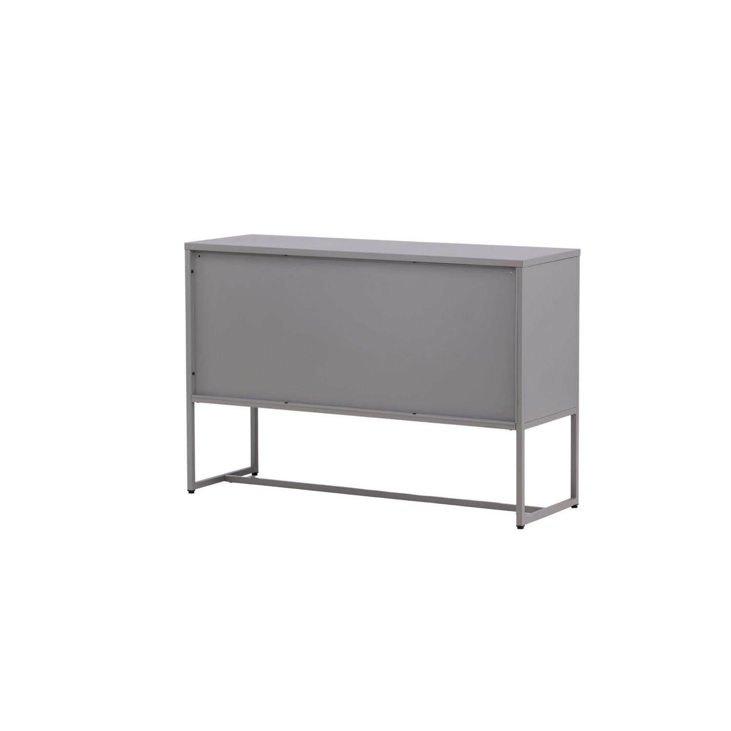 Sideboard Malla aus Metall 120cm - Hellgrau-Sideboards-Venture Home-le canapé
