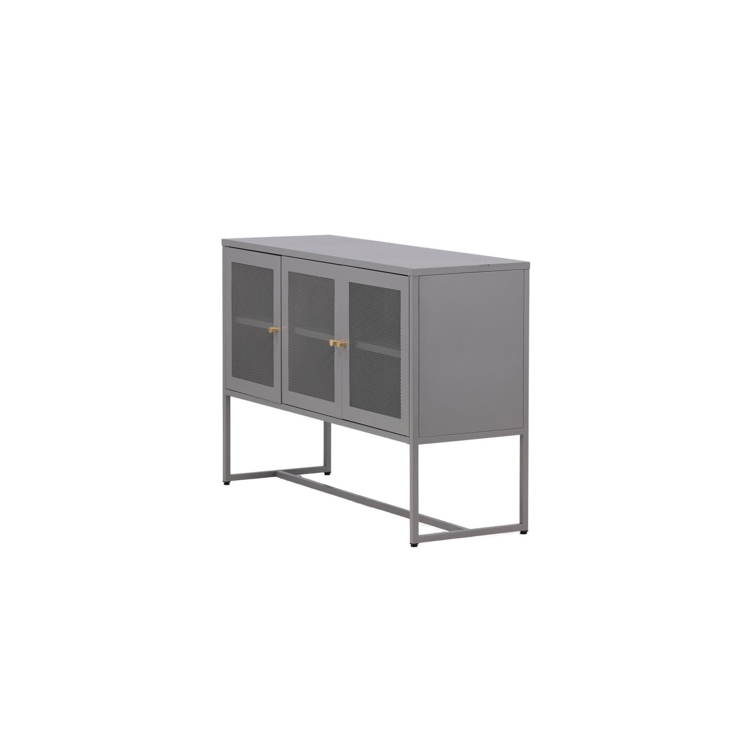 Sideboard Malla aus Metall 120cm - Hellgrau-Sideboards-Venture Home-le canapé