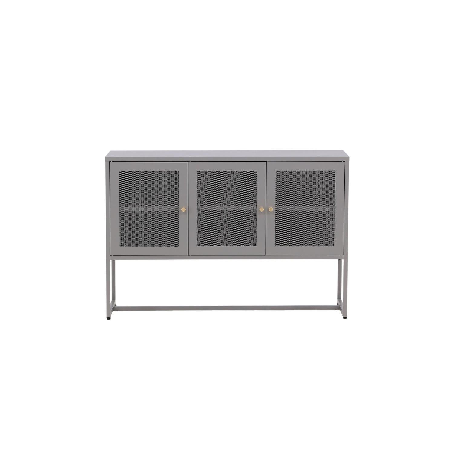 Sideboard Malla aus Metall 120cm - Hellgrau-Sideboards-Venture Home-le canapé