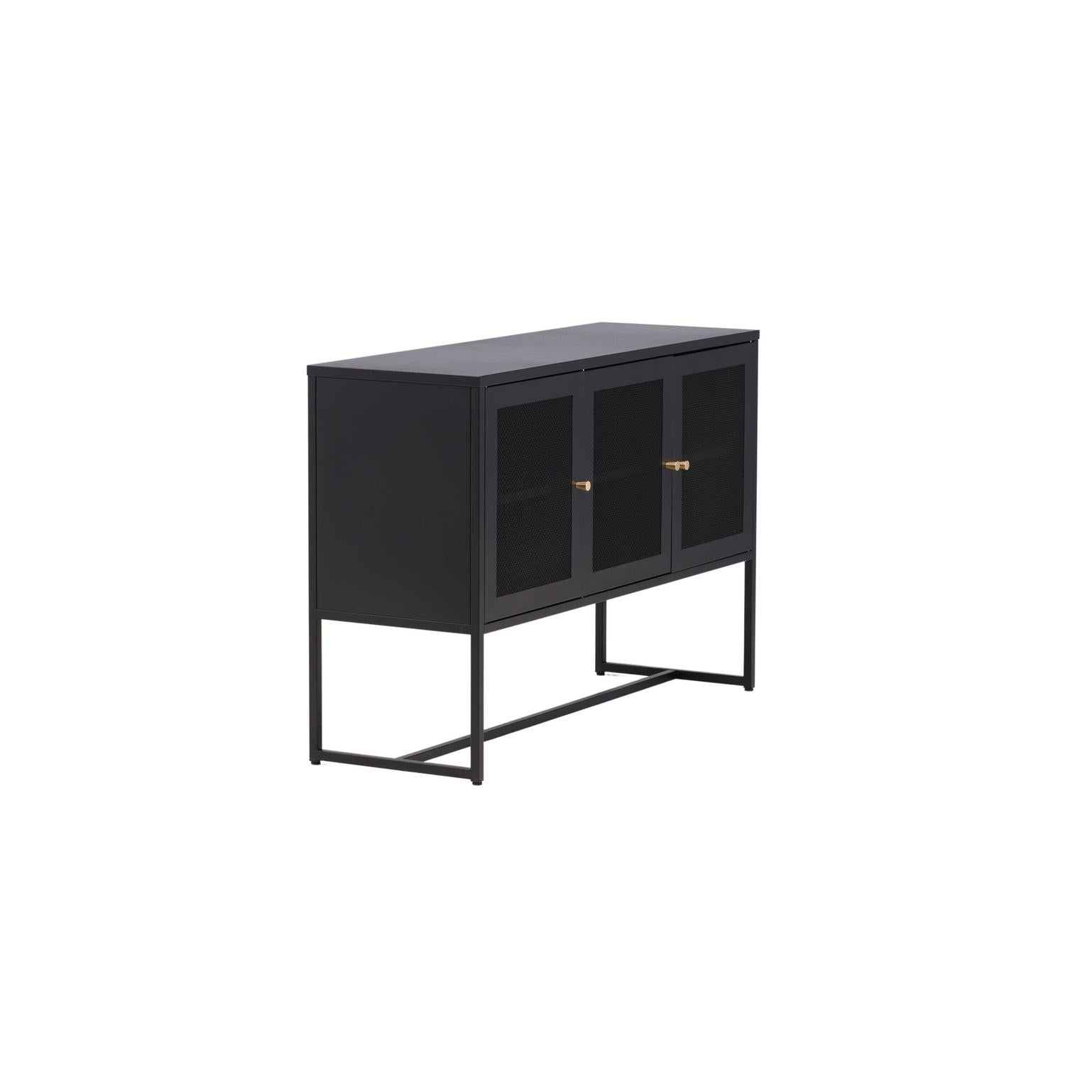 Sideboard Malla aus Metall 120cm - Schwarz-Sideboards-Venture Home-le canapé