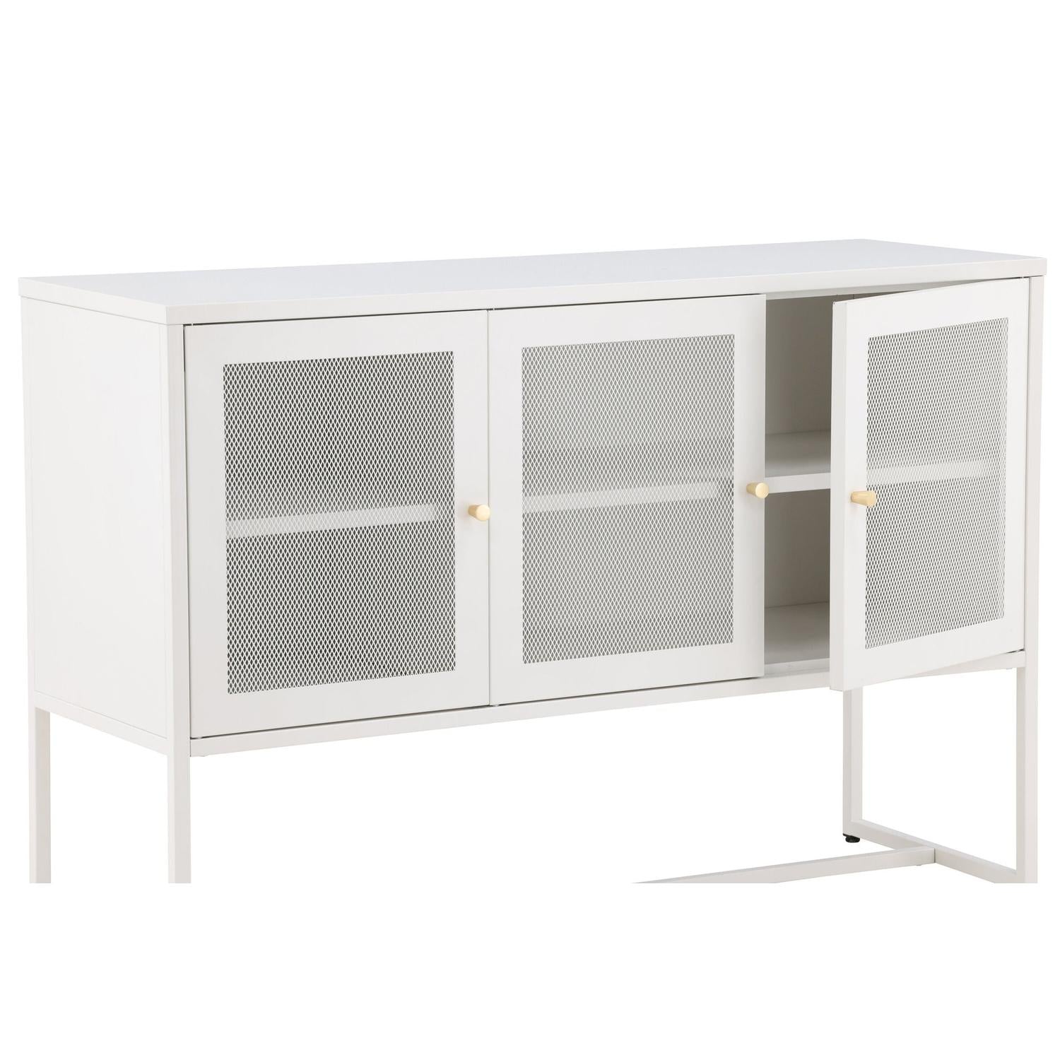 Sideboard Malla aus Metall 120cm - Weiß-Sideboards-Venture Home-le canapé