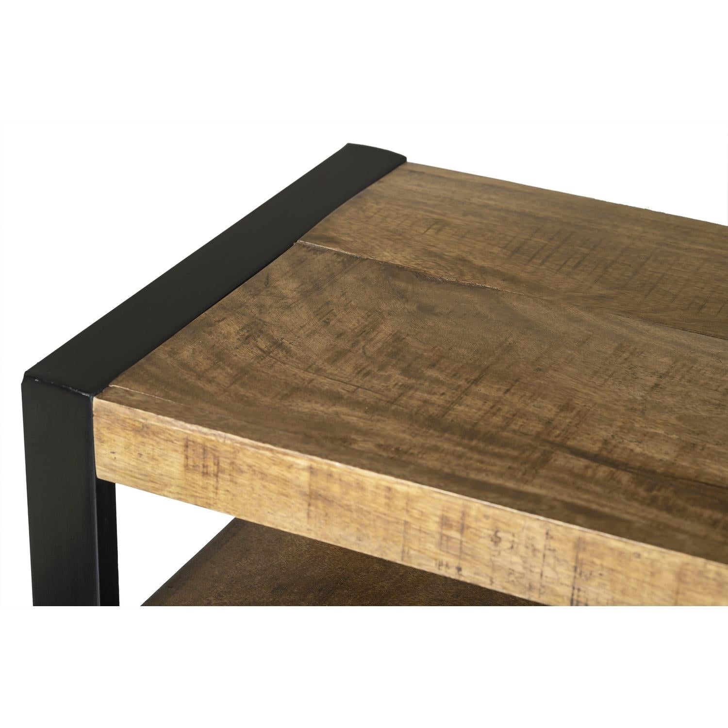 Sideboard Nairobi aus Mangoholz 180cm - Braun-Sideboards-Livingfurn-le canapé
