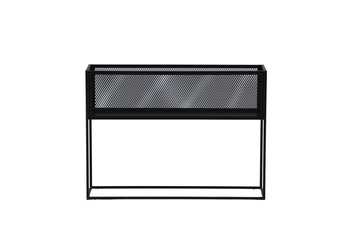 Sideboard Netz 110cm aus Metall mit Gitteroptik - Schwarz-Sideboards-Venture Home-le canapé