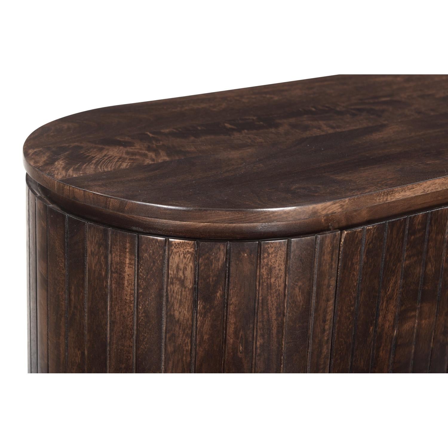 Sideboard Noor aus Mangoholz 115cm - Dunkelbraun-Sideboards-Livingfurn-le canapé
