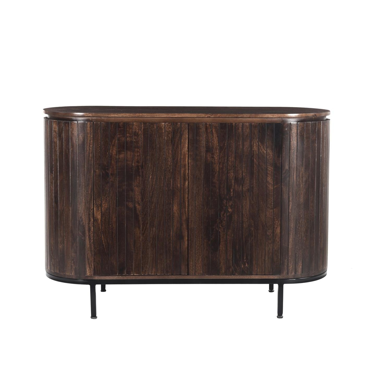 Sideboard Noor aus Mangoholz 115cm - Dunkelbraun-Sideboards-Livingfurn-le canapé