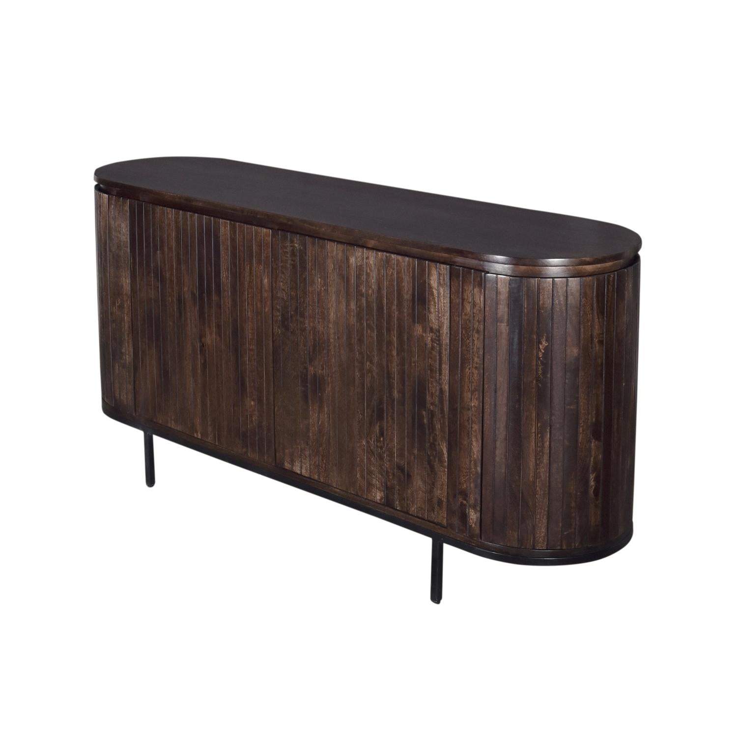 Sideboard Noor aus Mangoholz 170cm - Dunkelbraun-Sideboards-Livingfurn-le canapé