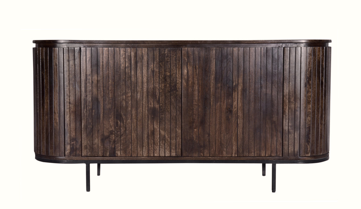 Sideboard Noor aus Mangoholz 170cm - Dunkelbraun-Sideboards-Livingfurn-le canapé