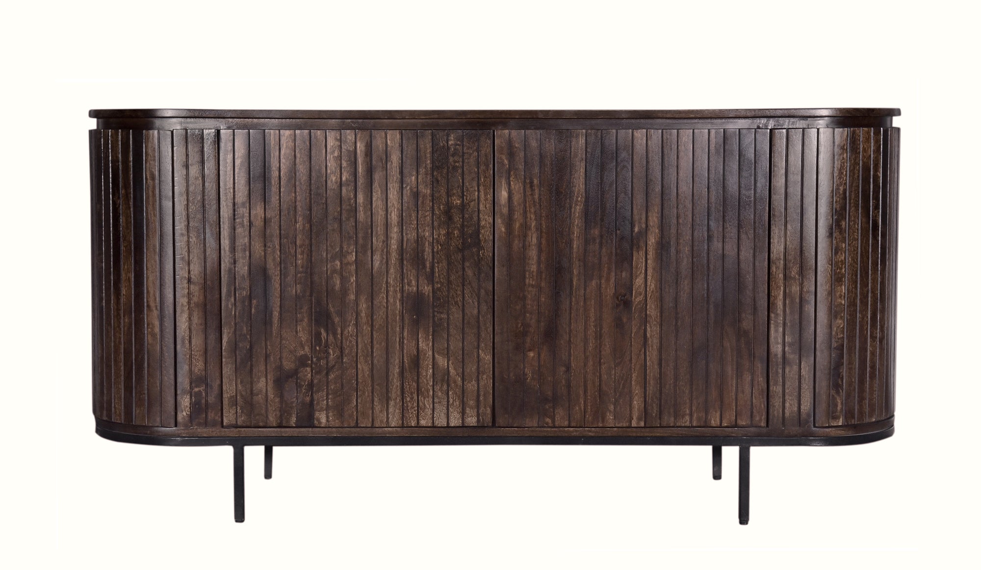 Sideboard Noor aus Mangoholz 170cm - Dunkelbraun-Sideboards-Livingfurn-le canapé