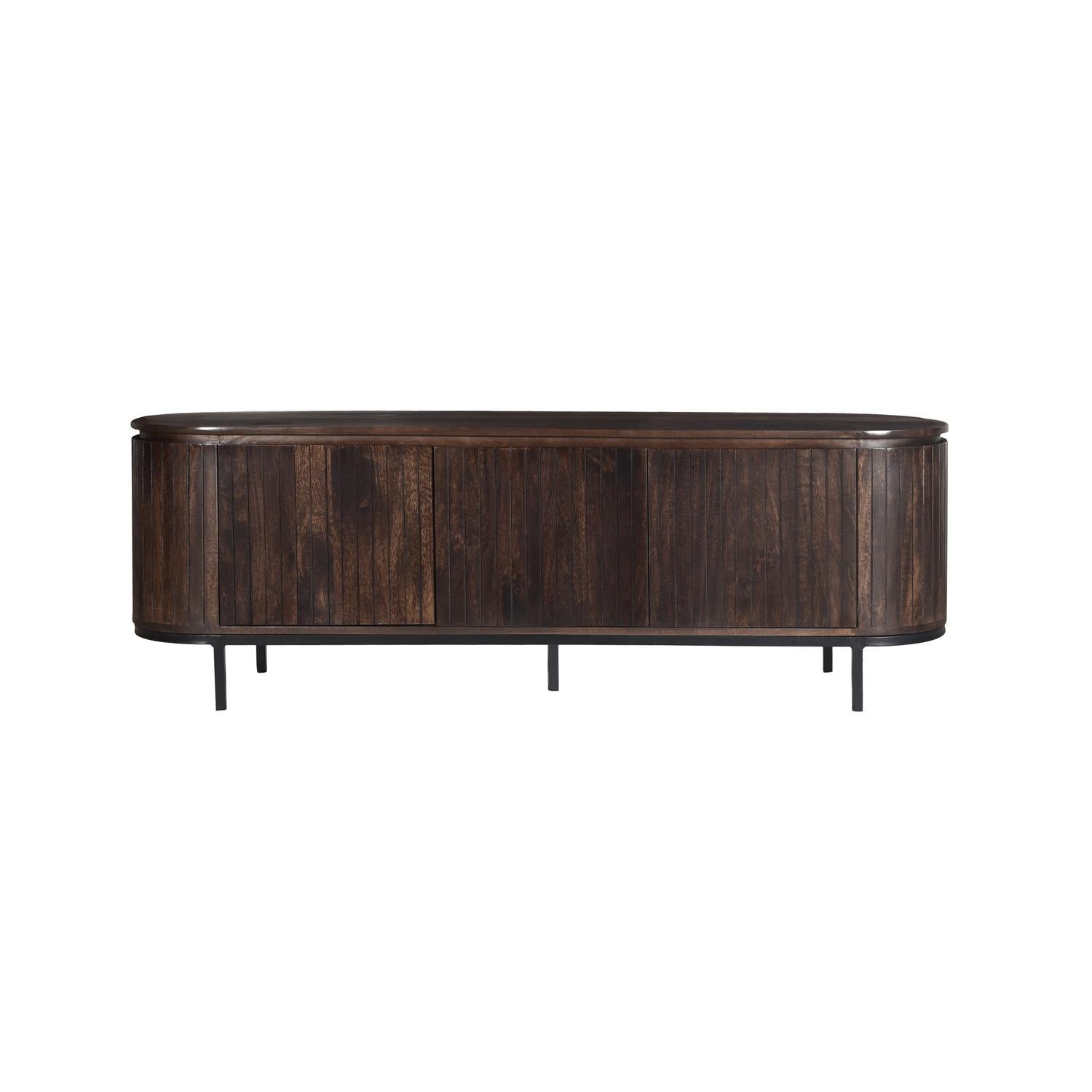 Sideboard Noor aus Mangoholz 170cm - Dunkelbraun-Sideboards-Livingfurn-le canapé