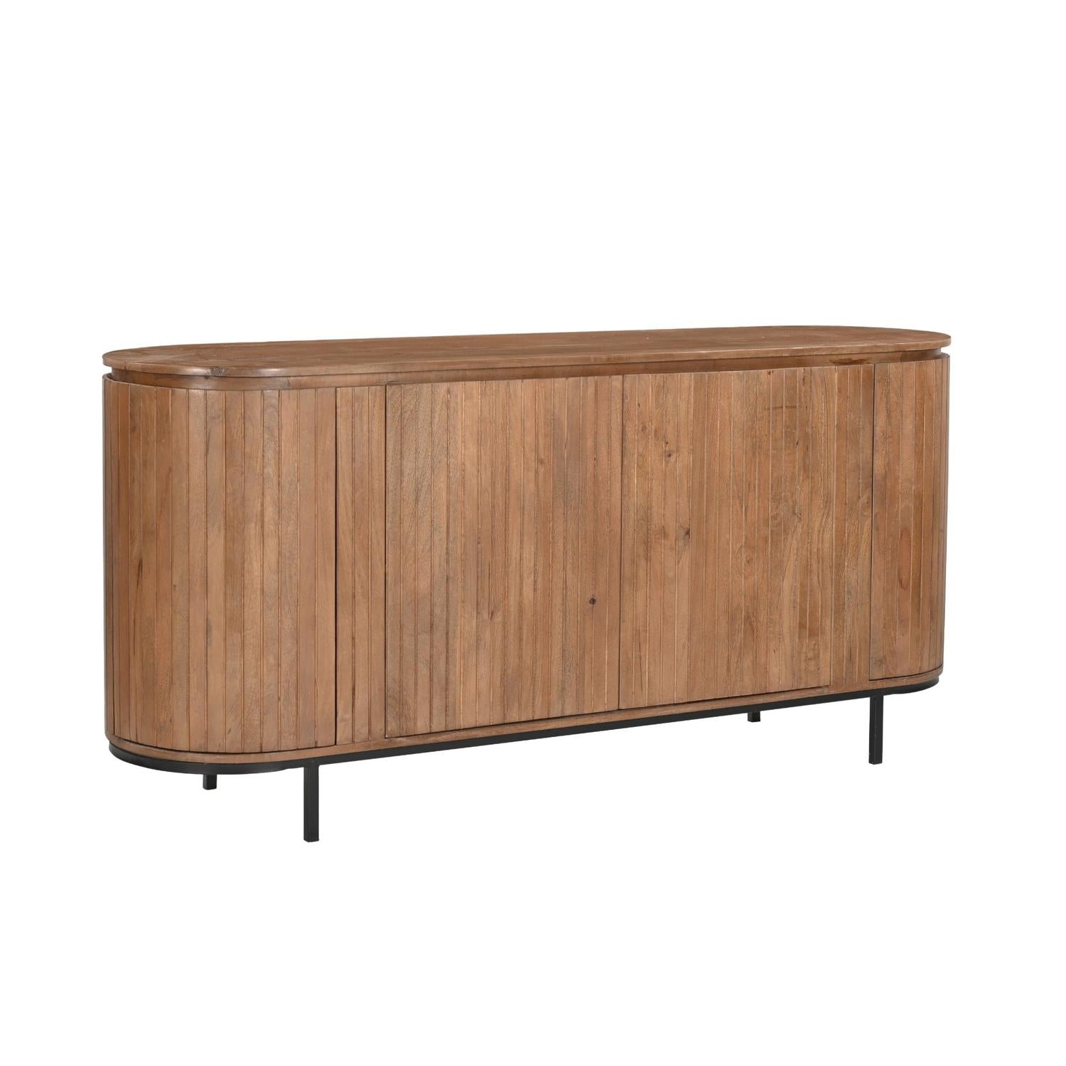 Sideboard Noor aus Mangoholz 170cm - Hellbraun-Sideboards-Livingfurn-le canapé