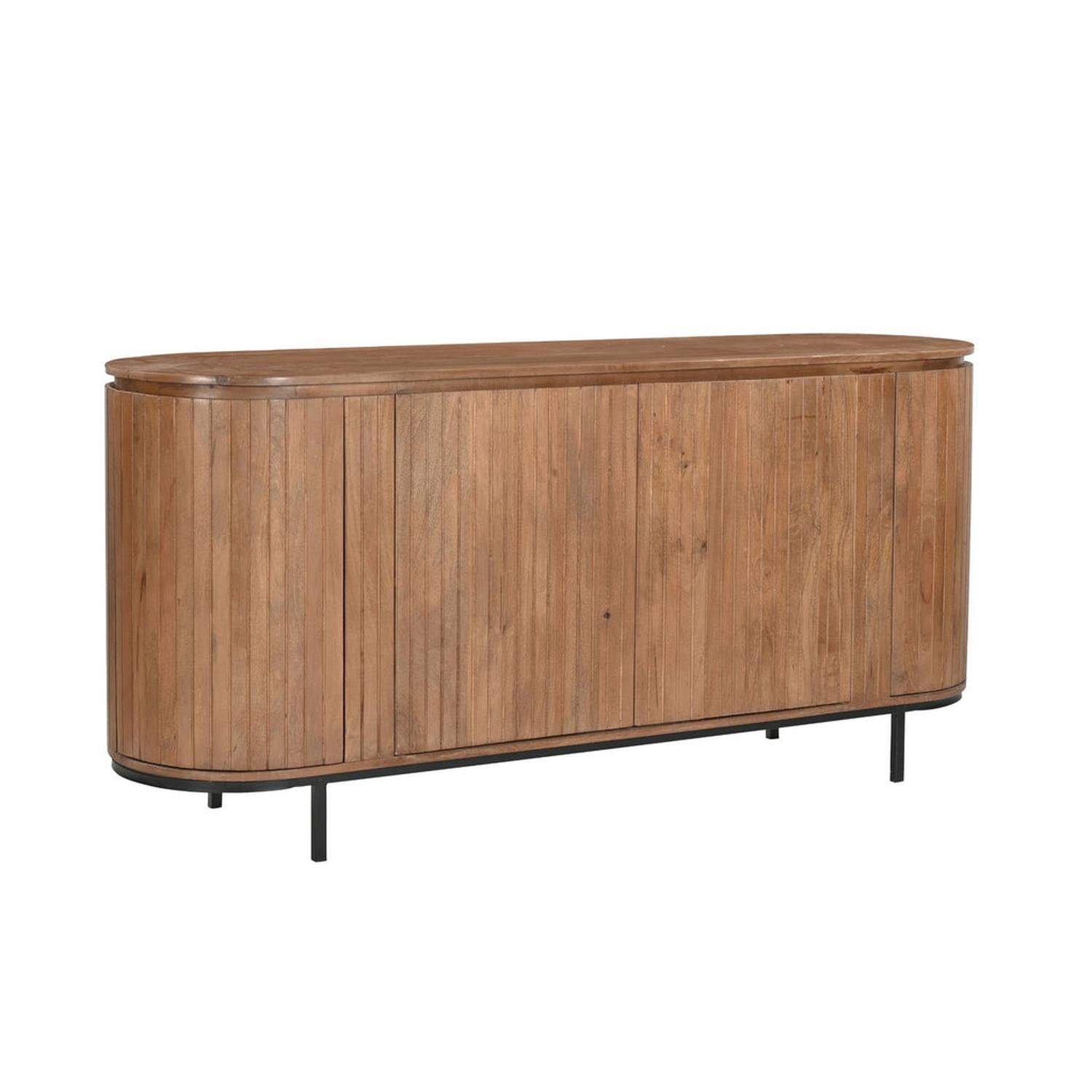 Sideboard Noor aus Mangoholz 170cm - Hellbraun-Sideboards-Livingfurn-le canapé