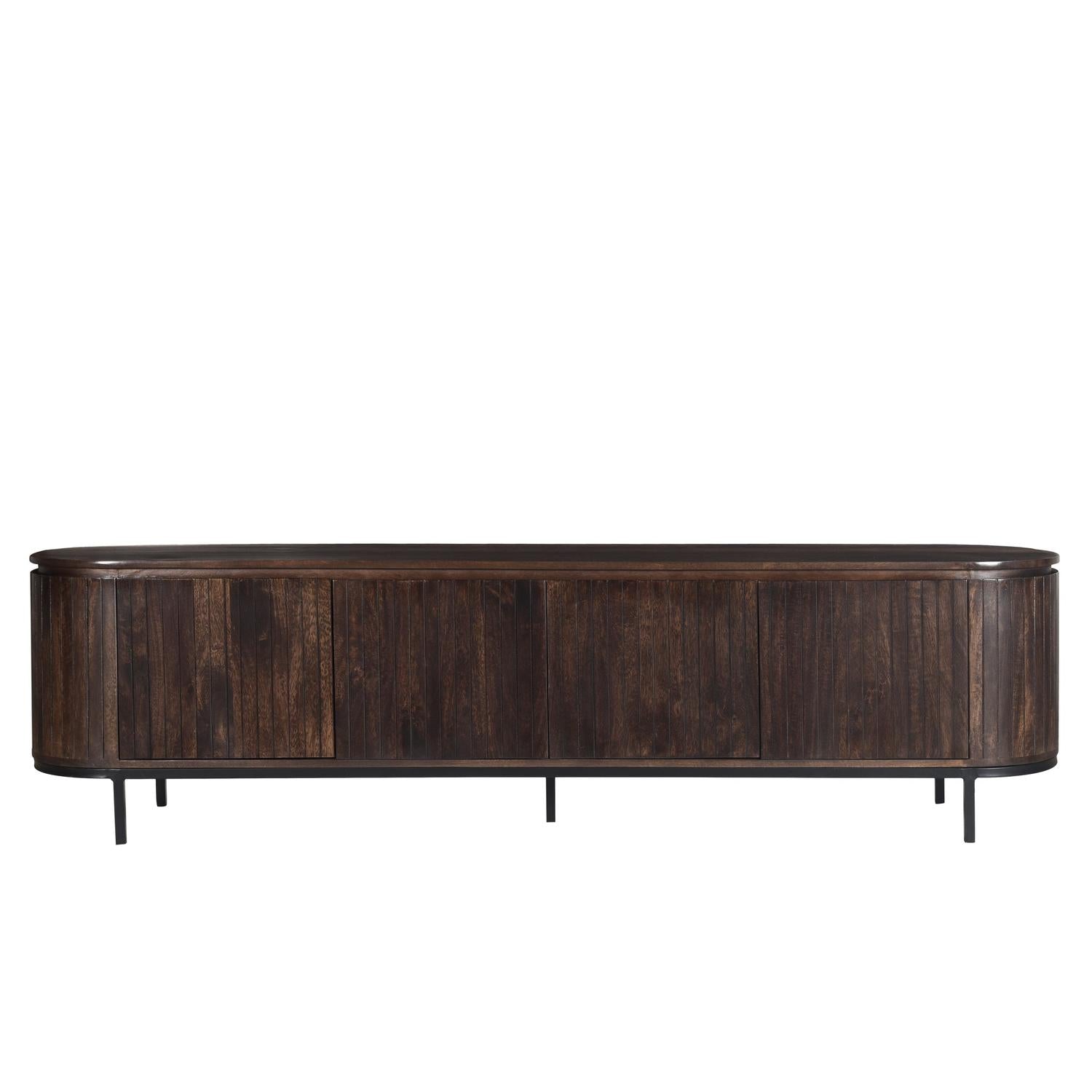 Sideboard Noor aus Mangoholz 210cm - Dunkelbraun-Sideboards-Livingfurn-le canapé