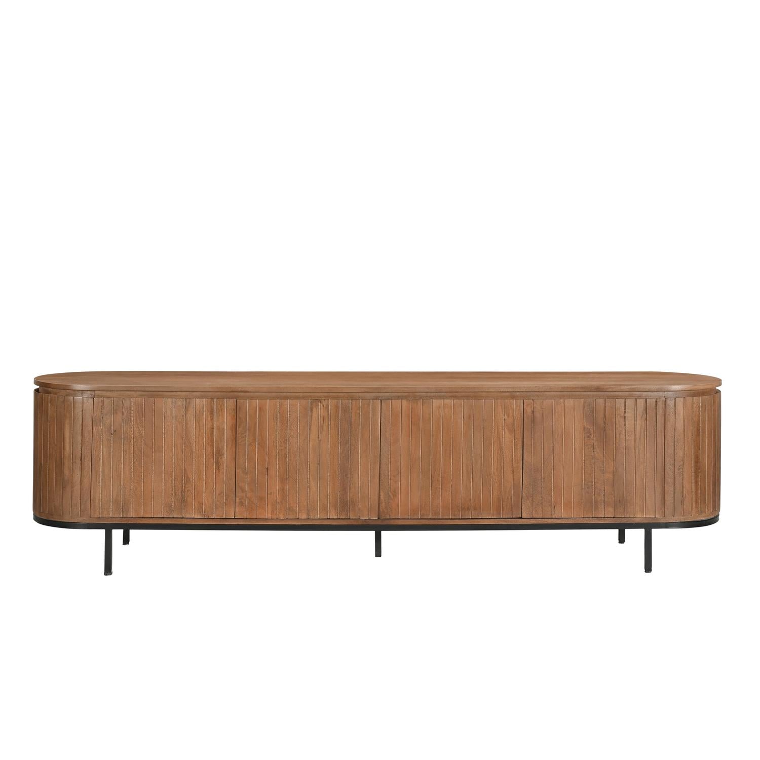Sideboard Noor aus Mangoholz 210cm - Hellbraun-Sideboards-Livingfurn-le canapé