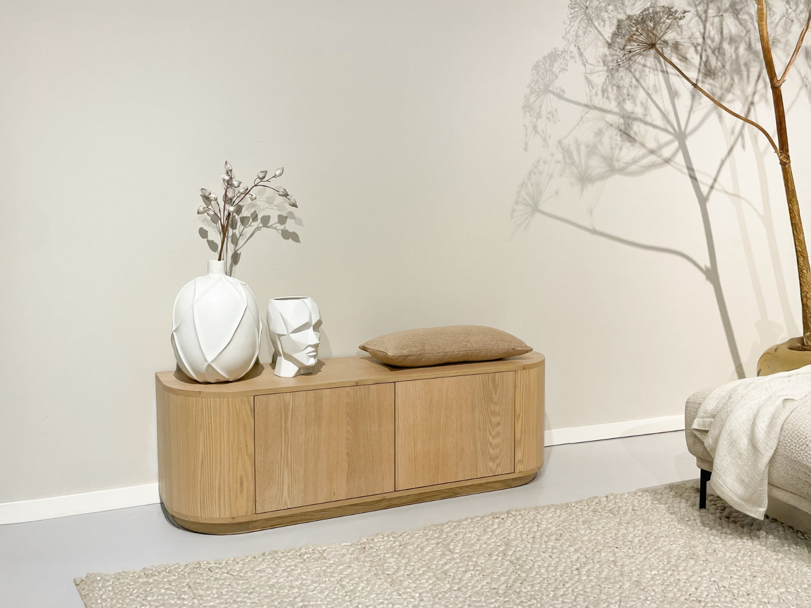 Sideboard Novero 140cm - Hellbraun-Sideboards-Livingfurn-le canapé