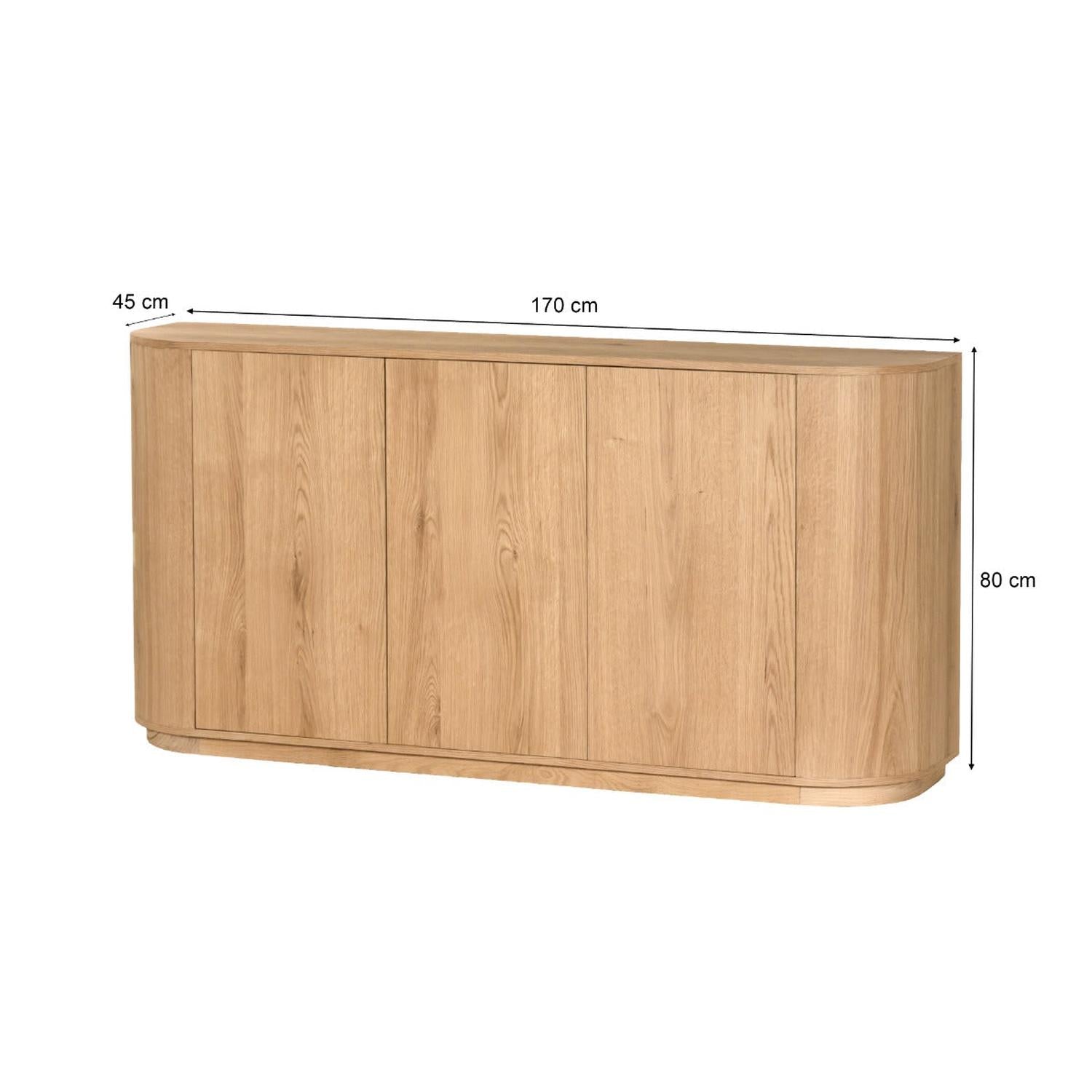 Sideboard Novero 170cm - Hellbraun-Sideboards-Livingfurn-le canapé