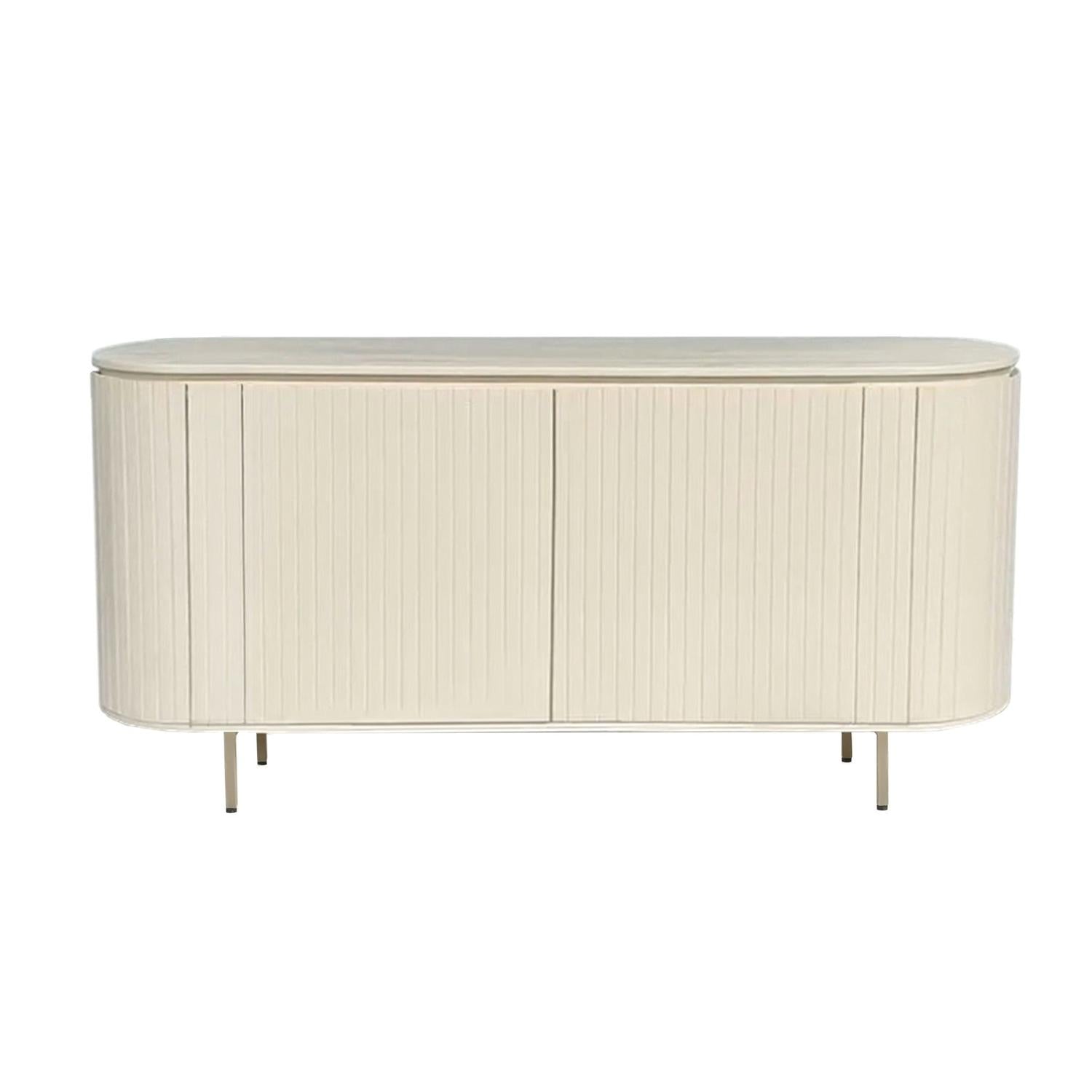 Sideboard Patou aus Mangoholz 170cm - Cremeweiß-Sideboards-Livingfurn-le canapé