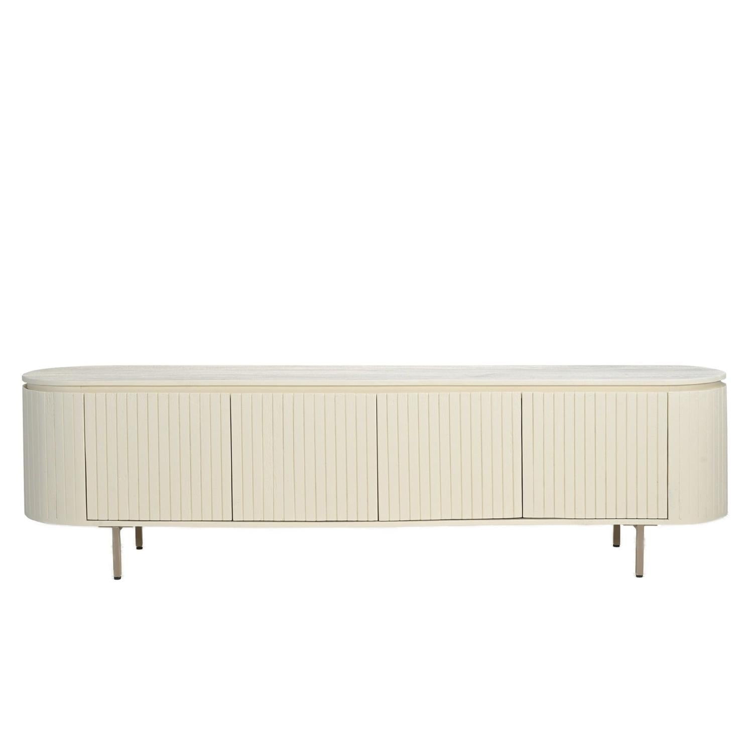Sideboard Patou aus Mangoholz 210cm - Cremeweiß-Sideboards-Livingfurn-le canapé