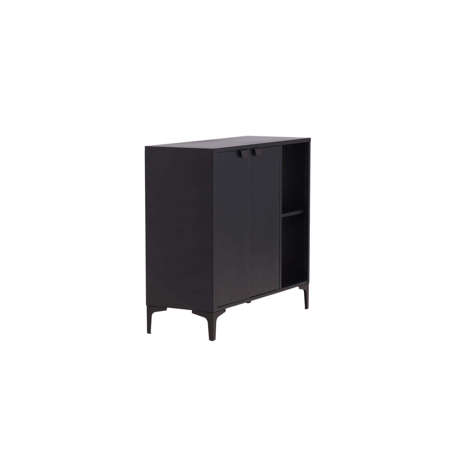 Sideboard Piring 110cm - Schwarz-Sideboards-Venture Home-le canapé