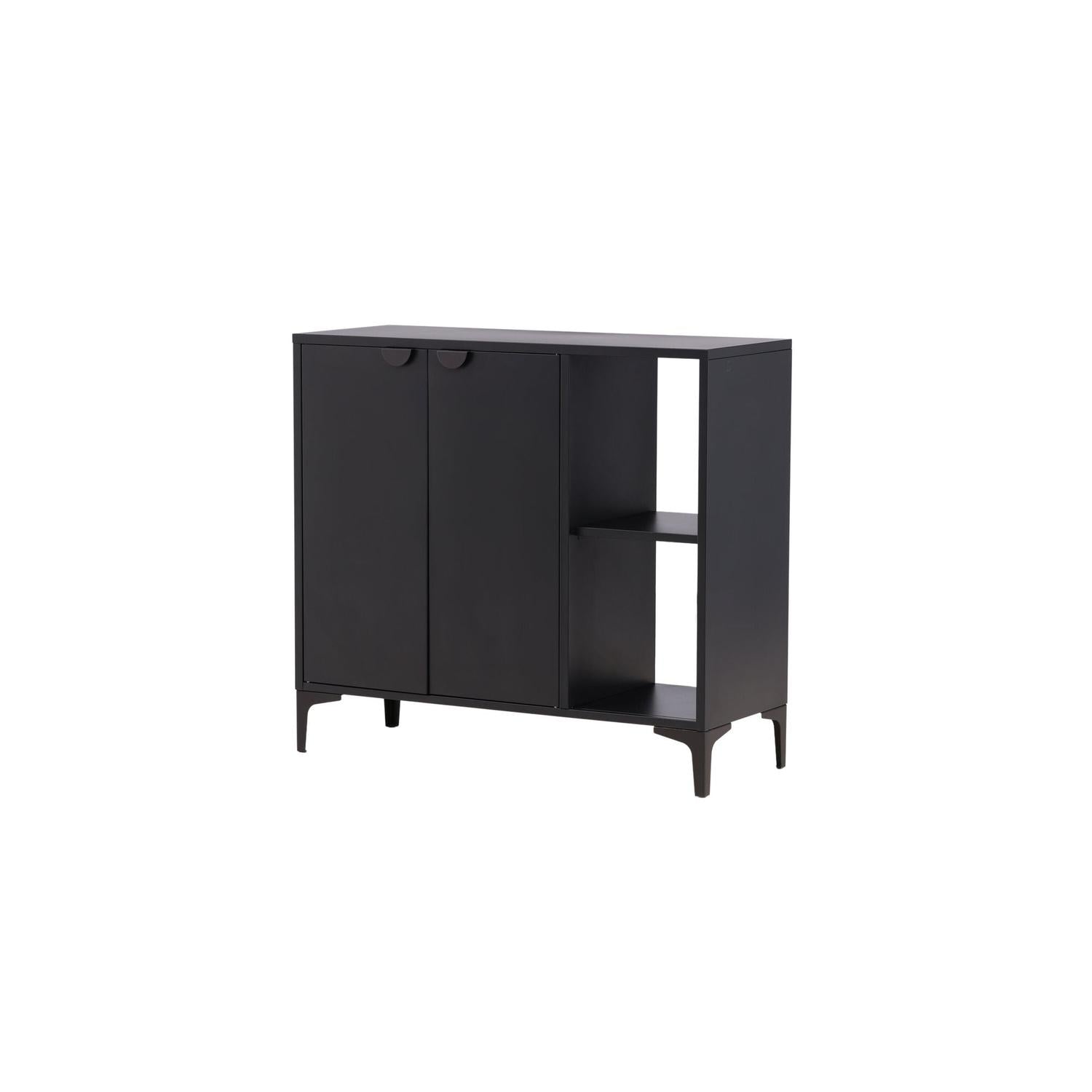 Sideboard Piring 110cm - Schwarz-Sideboards-Venture Home-le canapé