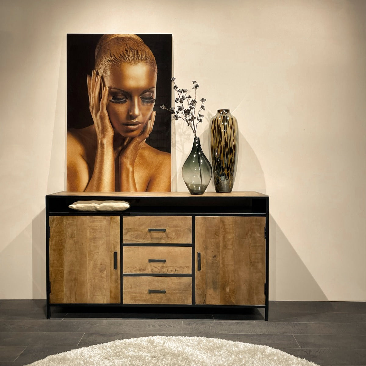 Sideboard Sturdy 150*40cm - Hellbraun-Sideboards-Livingfurn-le canapé