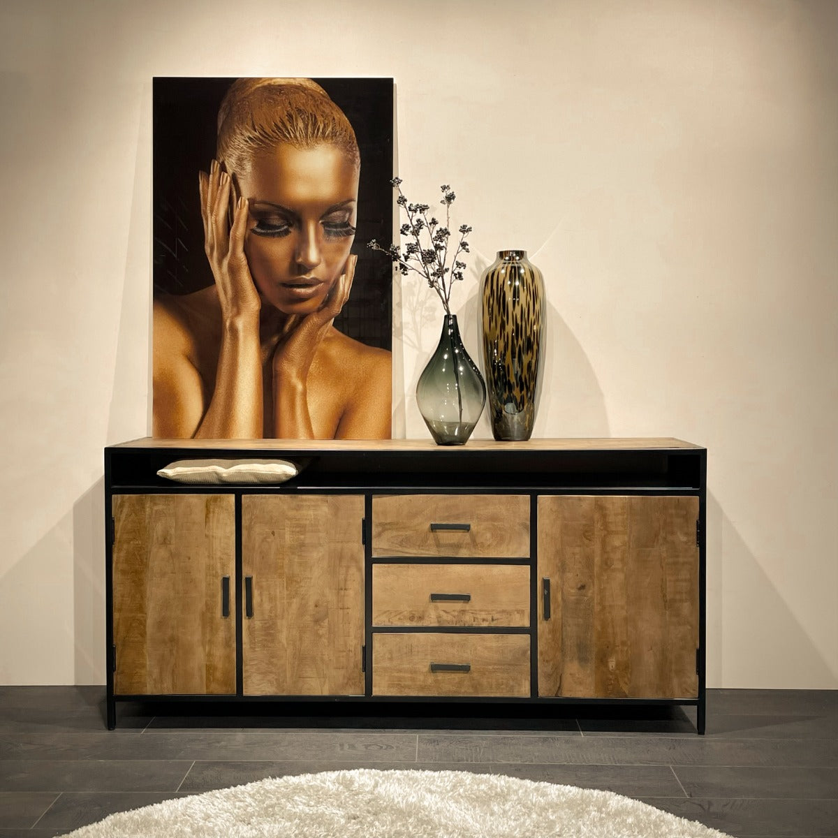 Sideboard Sturdy 180*40cm - Hellbraun-Sideboards-Livingfurn-le canapé