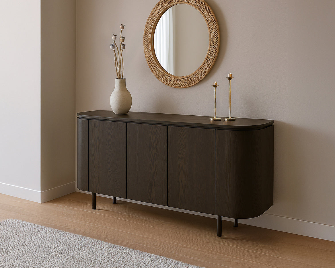 Sideboard Tobago 170cm - Dunkelbraun-Sideboards-Livingfurn-le canapé