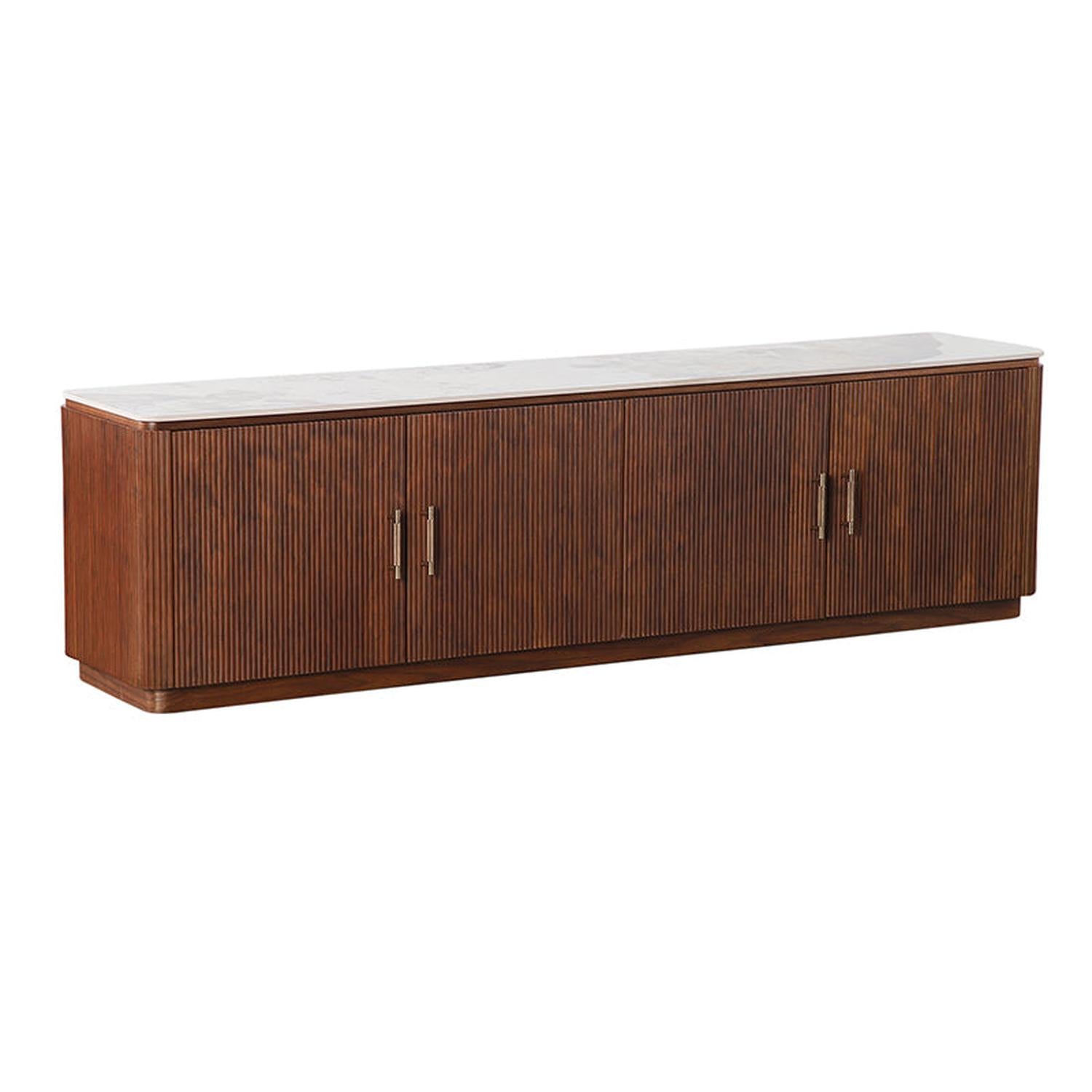 Sideboard Urban Chique mit Keramikplatte 200cm - Dunkelbraun-Sideboards-Pole to Pole-le canapé