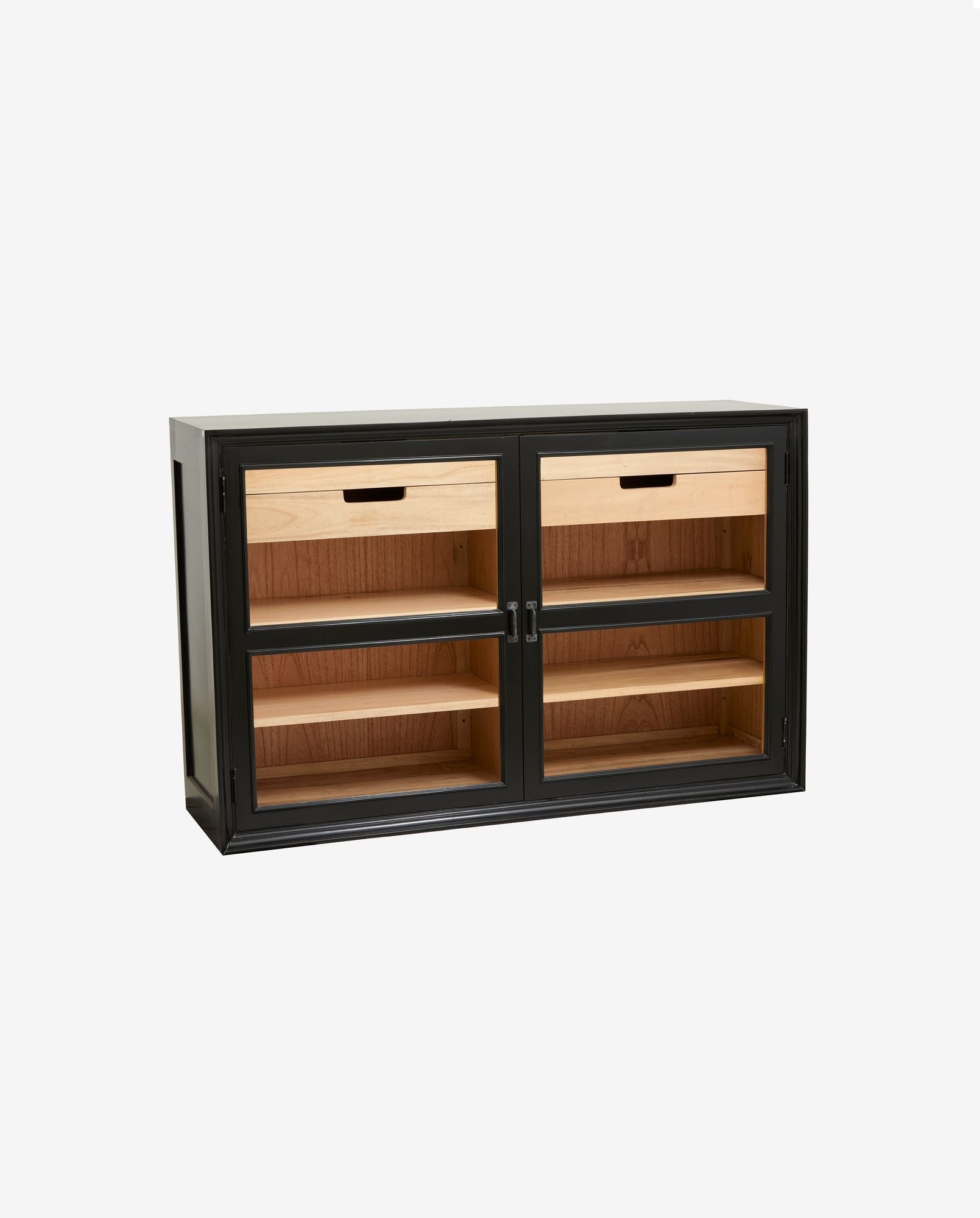 Sideboard Viva aus Gmelina Holz mit 2 Türen - Schwarz-Sideboards-Nordal A/S-le canapé