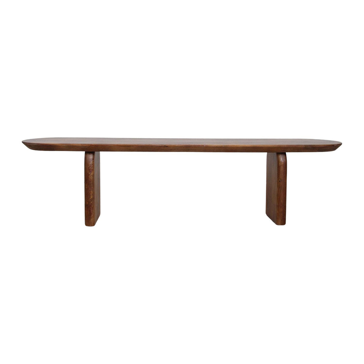 Sitzbank Bullnose aus Mangoholz 180cm - Dunkelbraun-Bänke-Raw Materials-le canapé